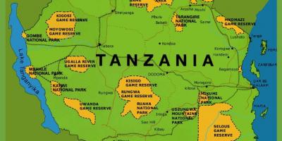 Egy térkép tanzánia