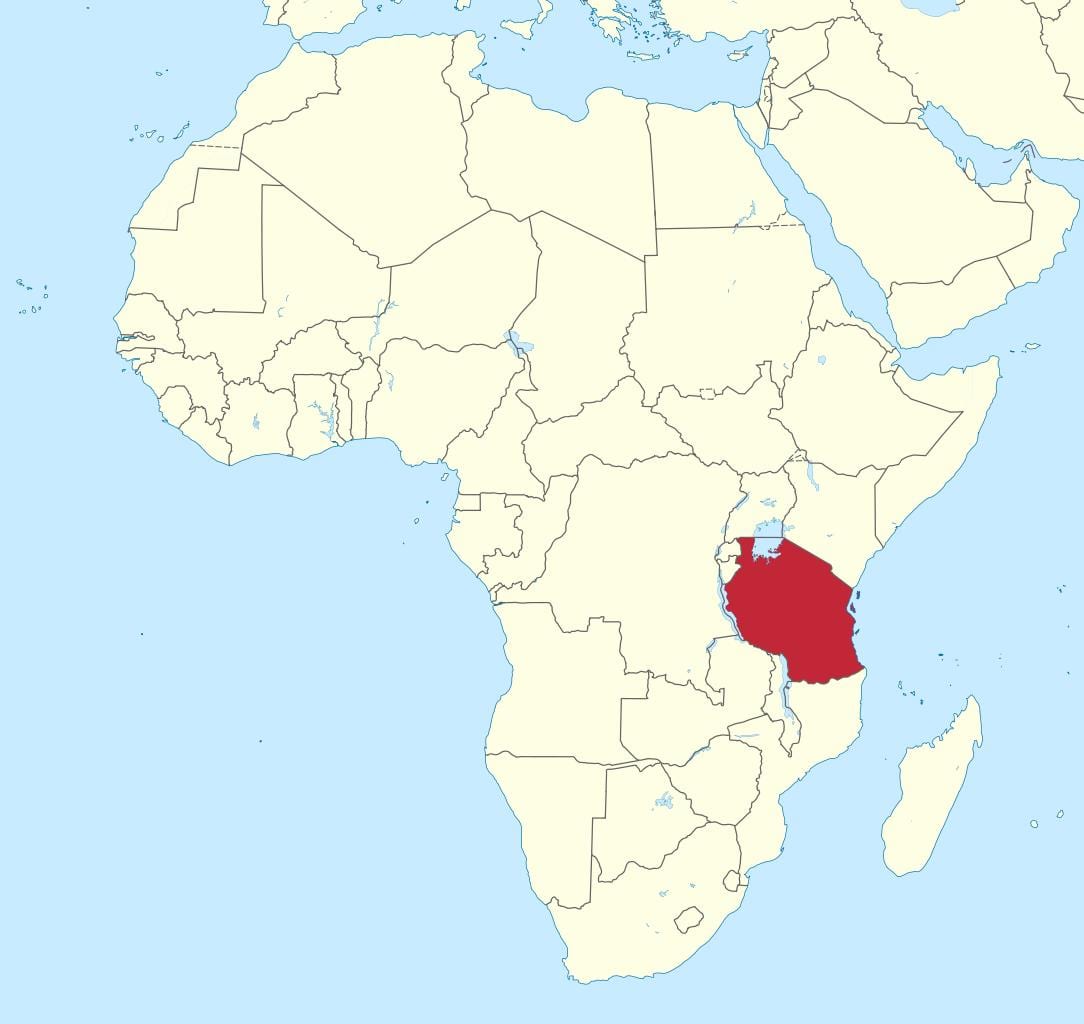 tanzánia a térkép afrika