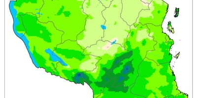 Térkép tanzánia éghajlat