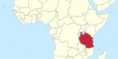 Tanzánia a térkép afrika