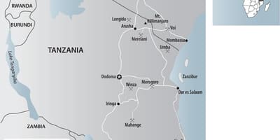 Térkép tanzánia aranybányák